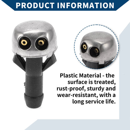 2 x Front Windshield Washer Nozzles for Mercedes-Benz 220D (1968-1973)