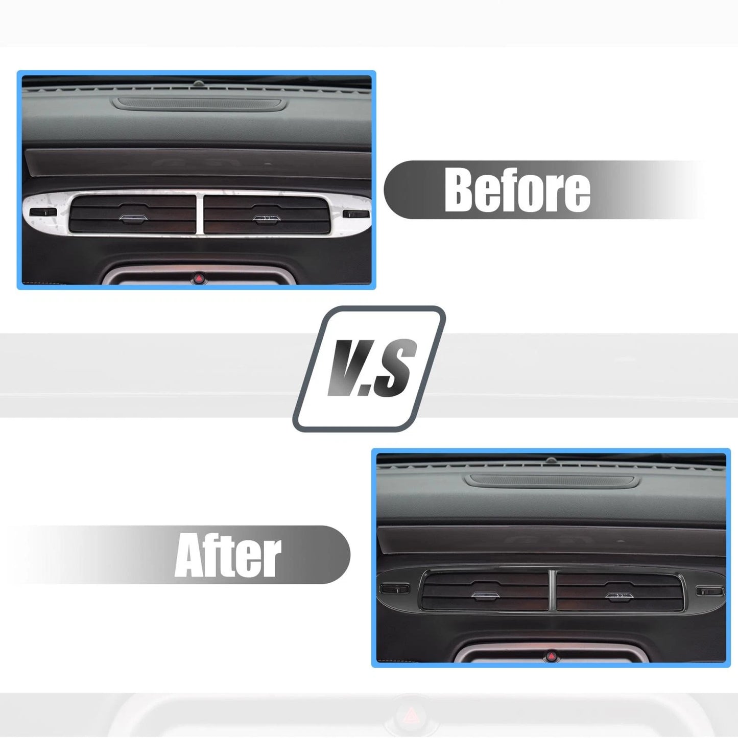 Black Center Air Conditioner Outlet Vent Cover for Chevrolet Camaro (2010-2015)