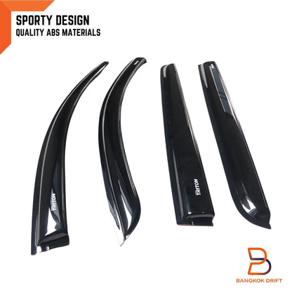 Weather Shield Window Visor Rain Guard for Mitsubishi Triton MQ MR (15-23)