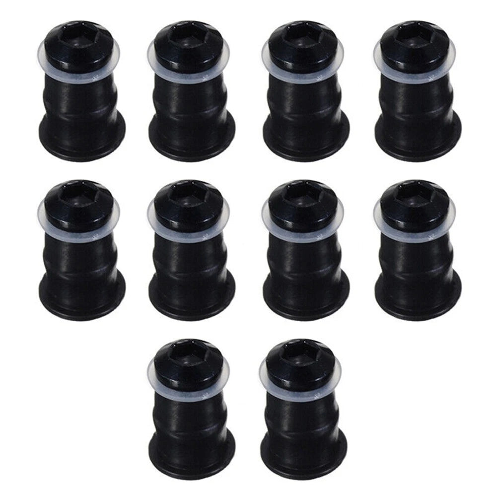 Windscreen Bolt M5x16mm Screws Set for M5 Rubber Nuts Anodized Aluminum