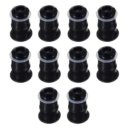 Windscreen Bolt M5x16mm Screws Set for M5 Rubber Nuts Anodized Aluminum