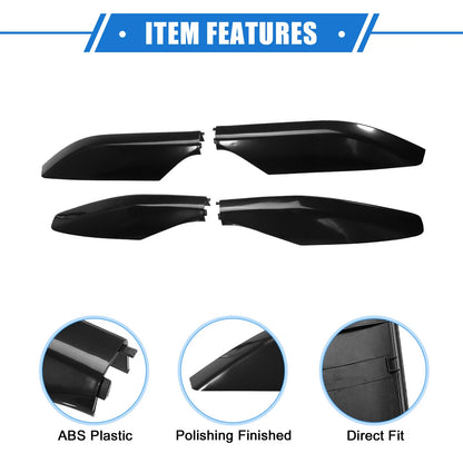 4 x Car Roof Rack Side Rails End Covers for Lexus GX470 (2003-2009) Black