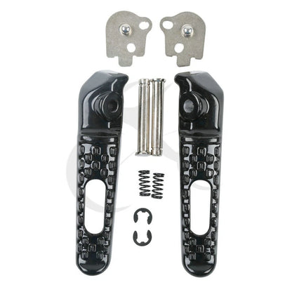 Driver & Passenger Footrests Pegs for Honda CBR1000RR (2008-2016) Black