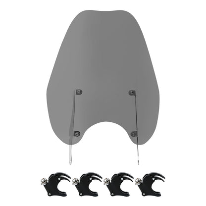 49mm Smoke Windshield Clamps for Harley Breakout, Fat Bob, Low Rider (2018-2024)