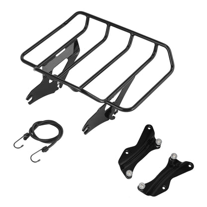 Black Luggage Rack Docking Hardware for Harley Road Electra Glide (14-25)