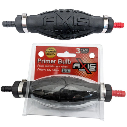 Boat Fuel Tank Primer Bulb for Axis - 8mm 5/16" Hose, High Flow