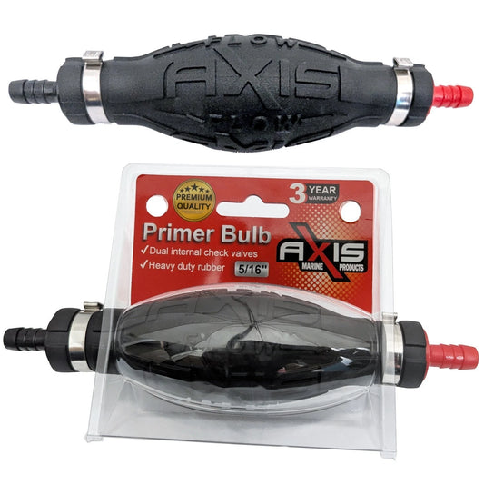 Boat Fuel Tank Primer Bulb for Axis - 8mm 5/16" Hose, High Flow