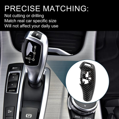 Carbon Fiber Gear Shift Knob Cover for BMW 1 Series