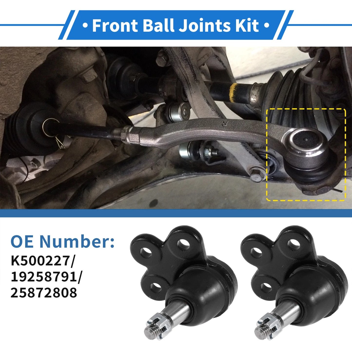 Front Lower Ball Joints for Chevrolet Equinox (2010-2017)