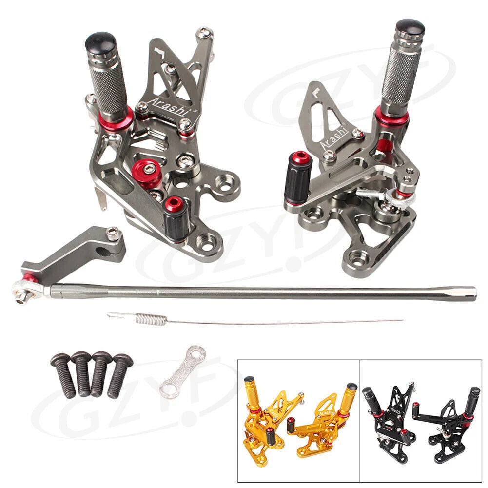 CNC Rear Footrest Footpegs Kit for Yamaha FZ8, FZ1 (2010-2013, 2006-2014)