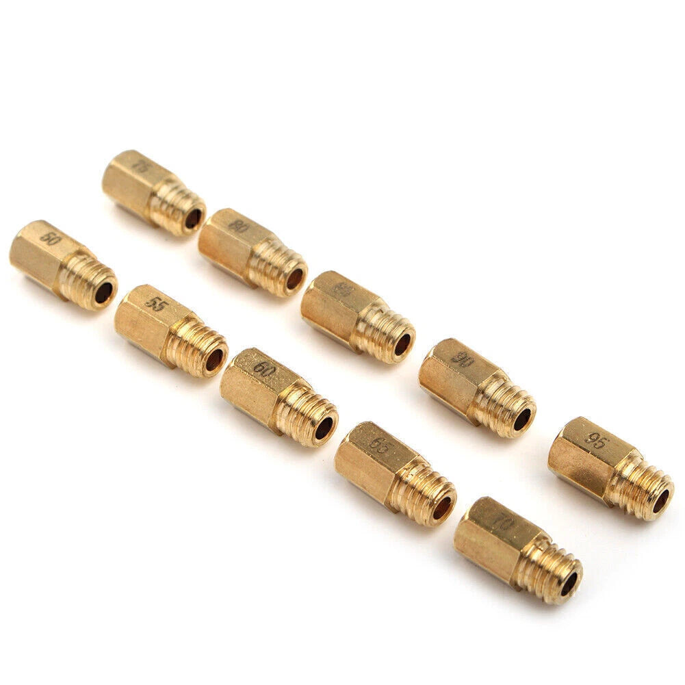 10 Pcs Carburetor Main Jet for MIKUNI VM/TM/TMX AX100 (50-95)