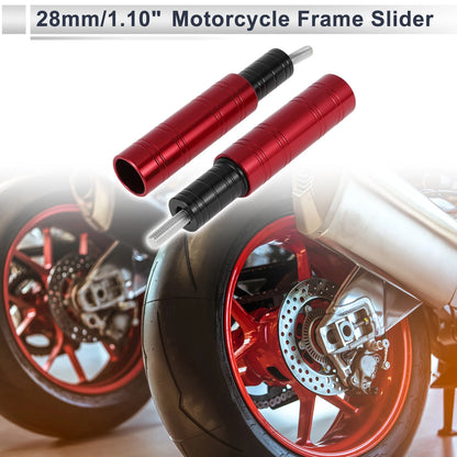 2 x 10.5mm Aluminum Alloy Motorcycle Slider Frame Bolt Red for Motorcycle