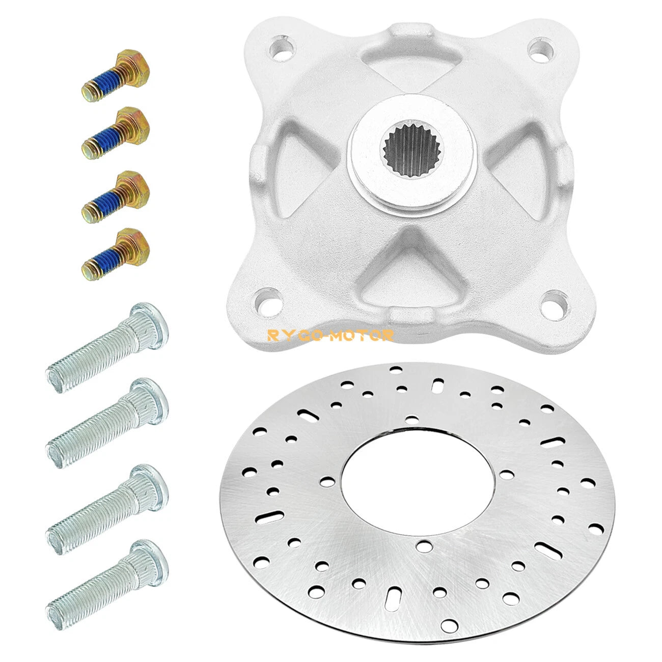 Front Wheel Hub & Studs & Brake Rotor Kit for Polaris Magnum 330 4x4 (2004–2006)