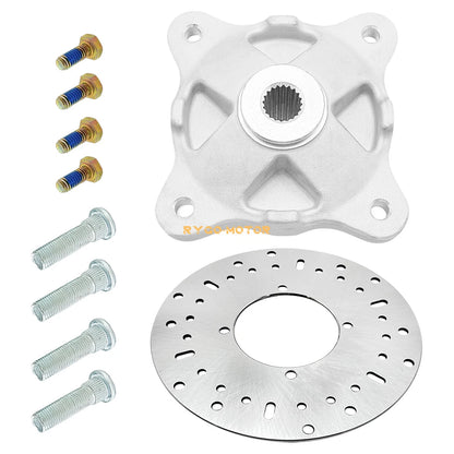 Front Wheel Hub & Studs & Brake Rotor Kit for Polaris Magnum 330 4x4 (2004–2006)