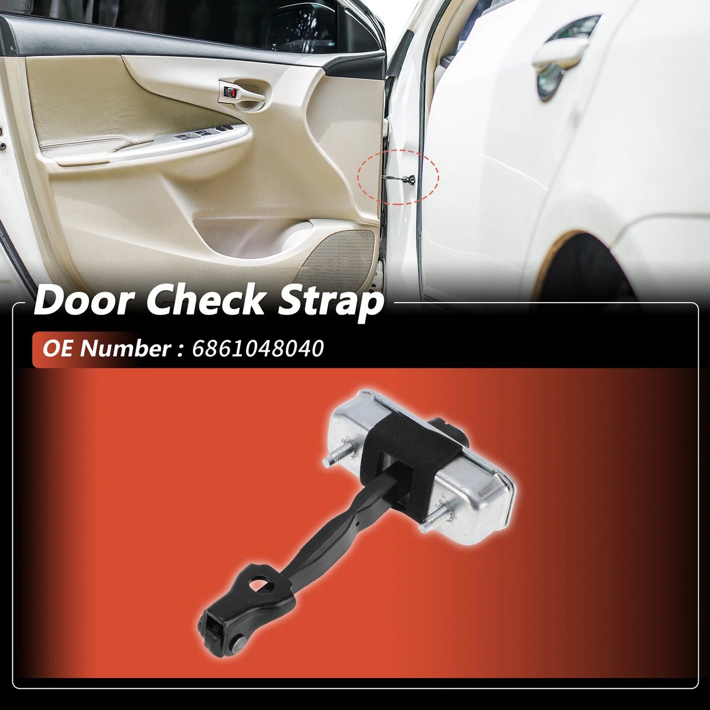 Right Front Door Check Strap for Toyota Highlander (2007–2013)