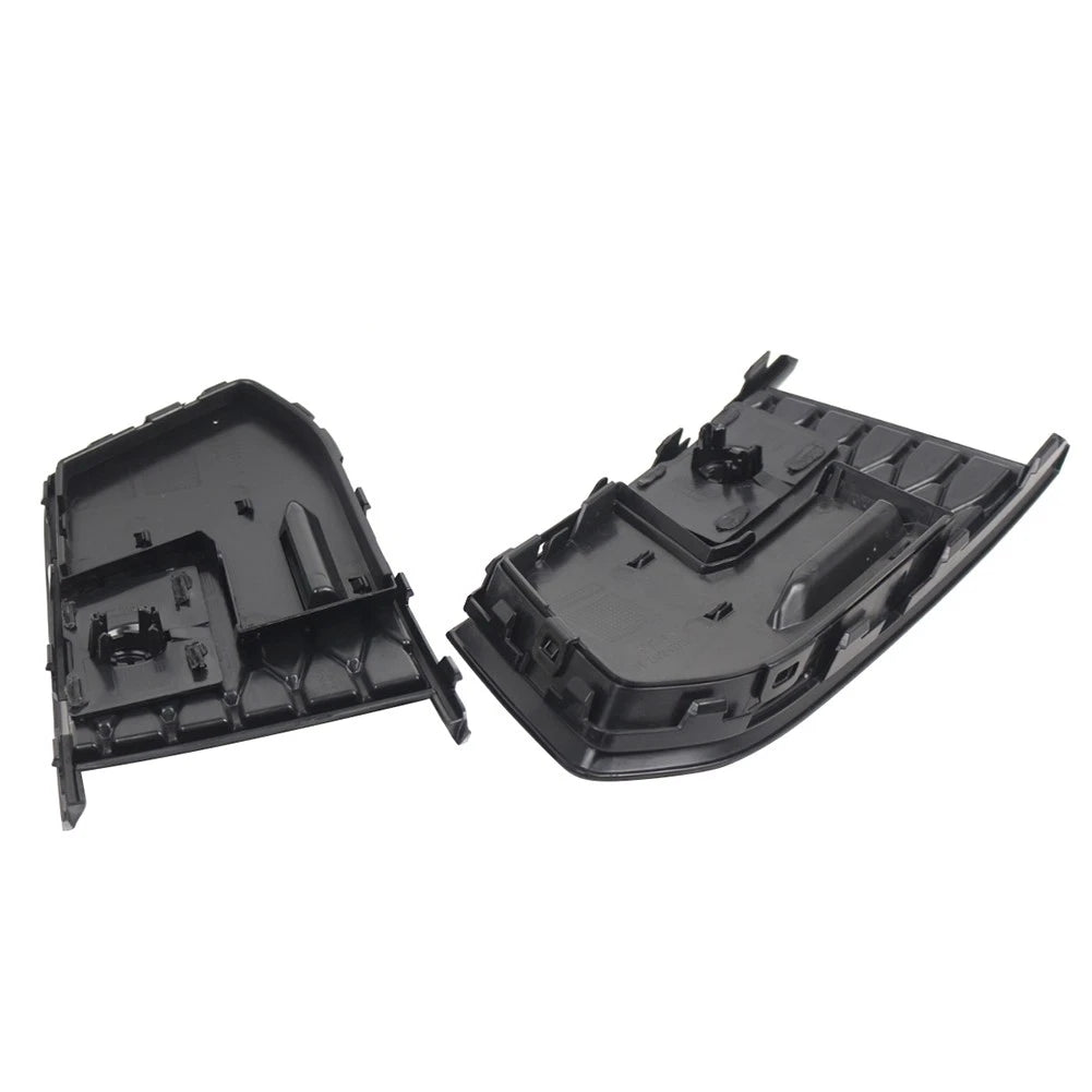 Front Bumper Fog Light Grille Covers Matte Black for Audi A6 S6 (2018-2024)