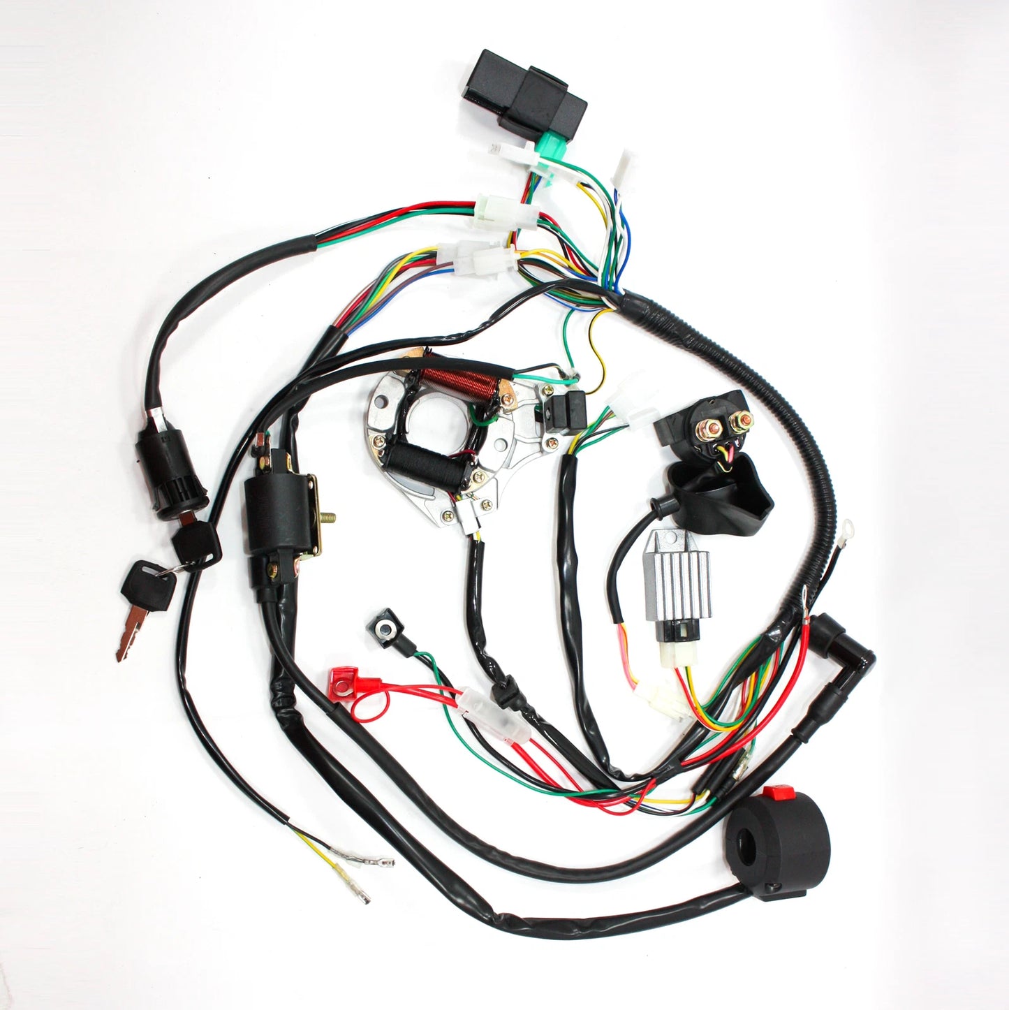 70cc 110cc Electric Start Engine Wiring Harness Loom Stator for ATV Quad