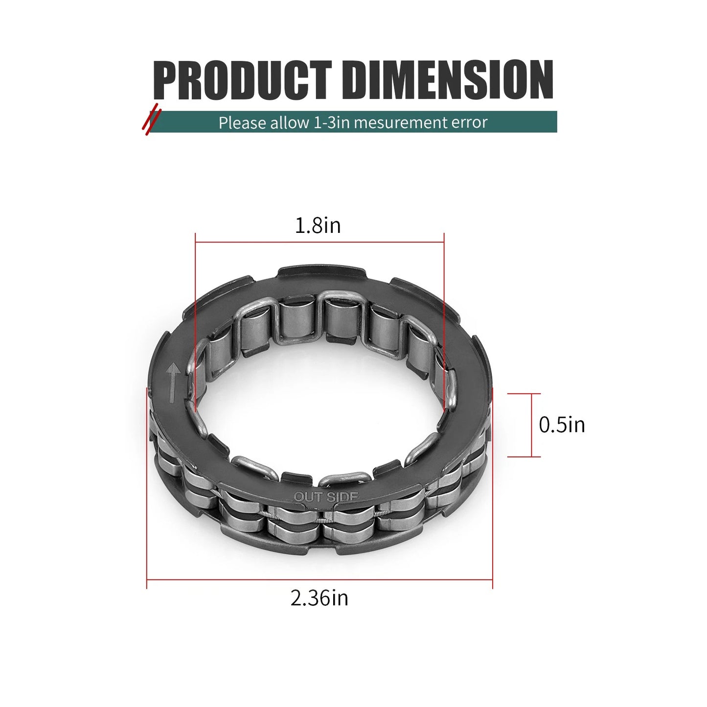 Clutch Hub Bearing for Yamaha Wolverine 700, X2 X4 850
