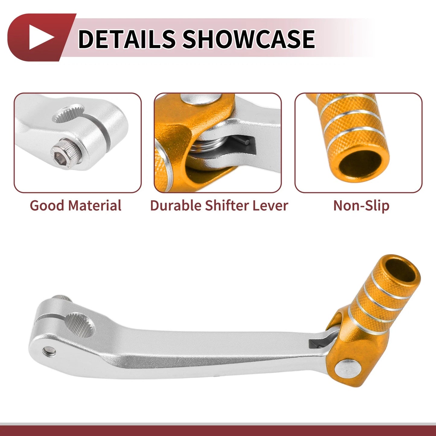 Gear Shifter Lever for Honda CRF150F Silver Tone Gold Tone (2003–2017)