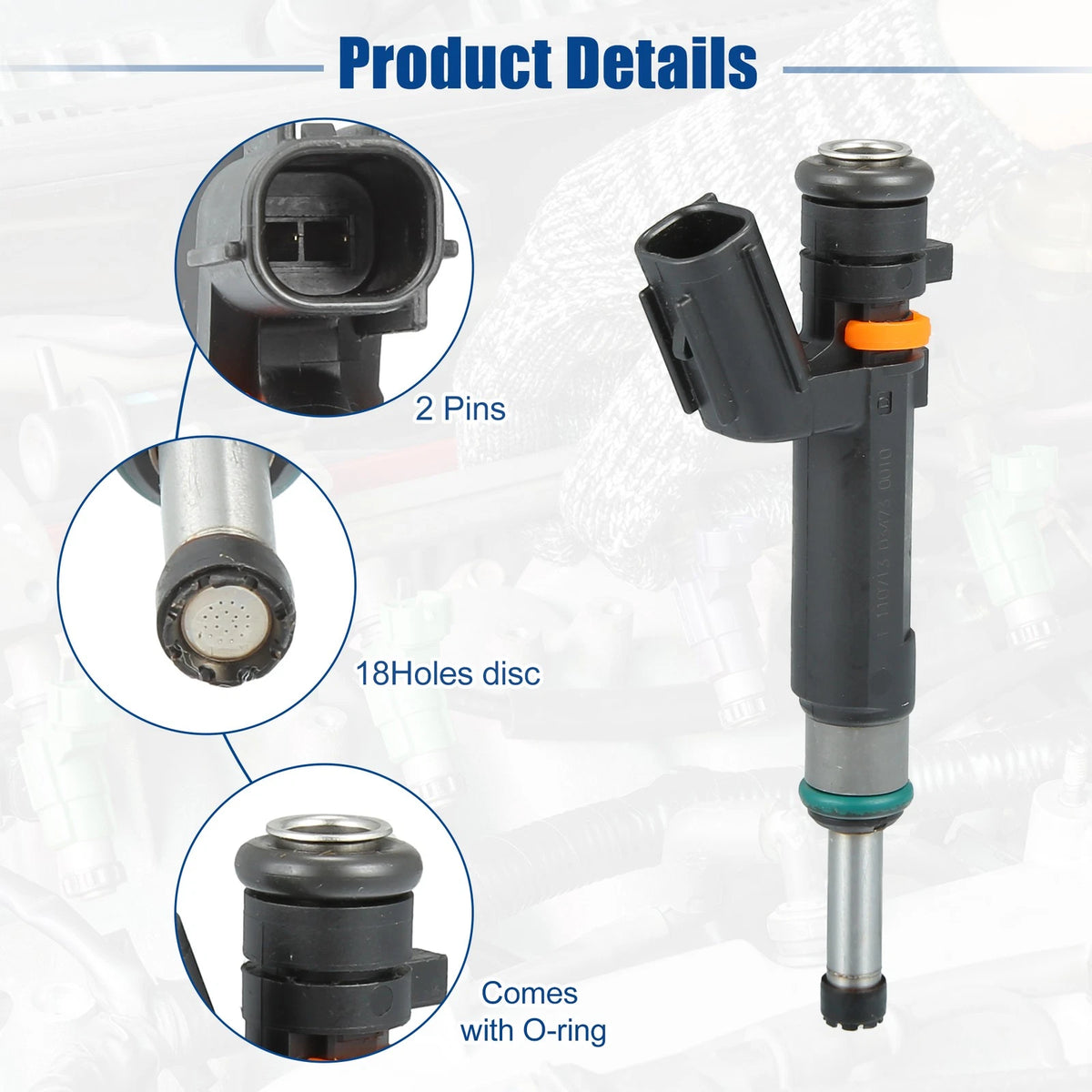 4 x Fuel Injector Nozzle for Nissan Versa 1.6 (2012-2016)