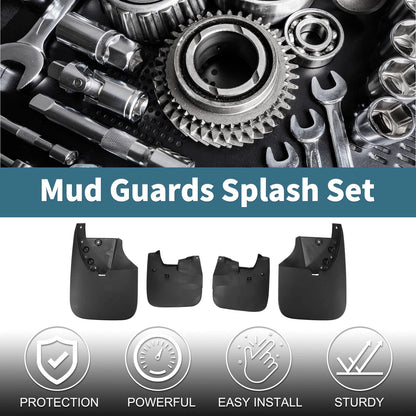 Mud Flaps Splash Guards 1 Set for Toyota Tundra (2010-2021)