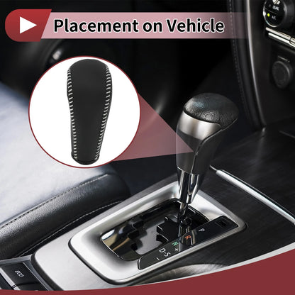 Gear Shift Knob Cover for BMW 3 Series E90 Black Beige (2007-2013)