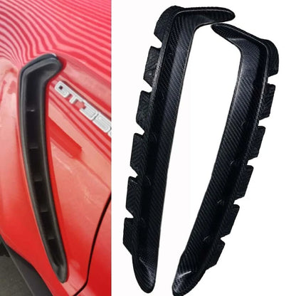 Carbon Fiber Side Fender Air Vent Cover Trim for Ford Mustang GT350 GT550 18-22