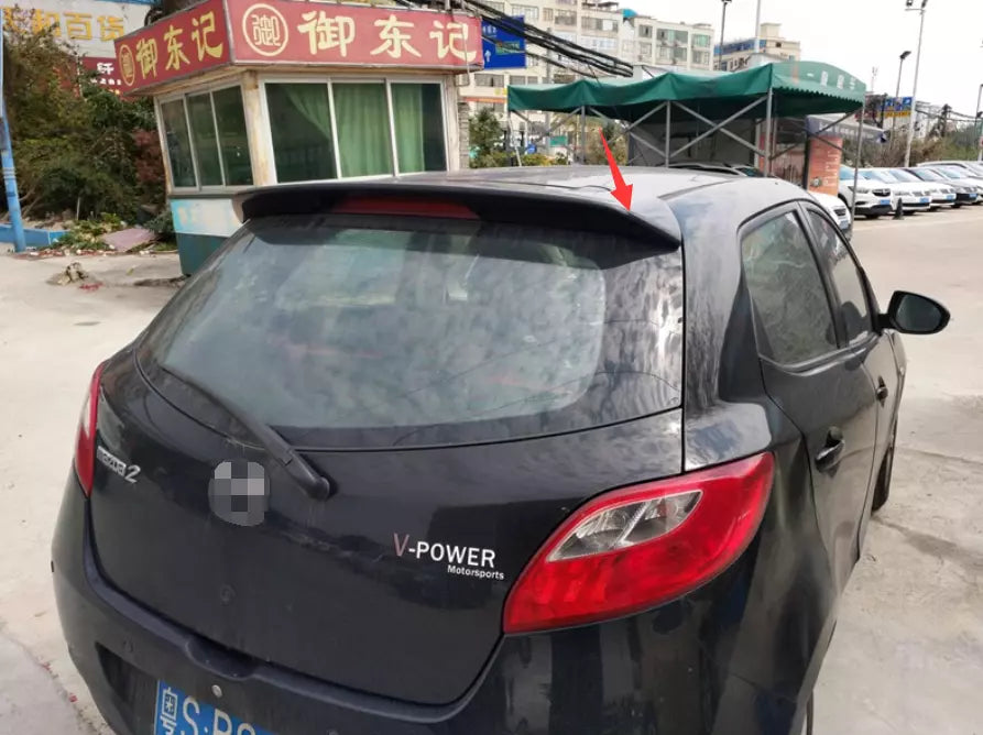 Gloss Black Boot Spoiler Wing ABS for Mazda 2 M2 5dr HB (2008-2014)