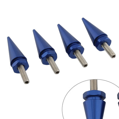 4 x 5mm Blue Spike Windscreen Screw Bolts for Harley Touring Road Glide (1998-2025)