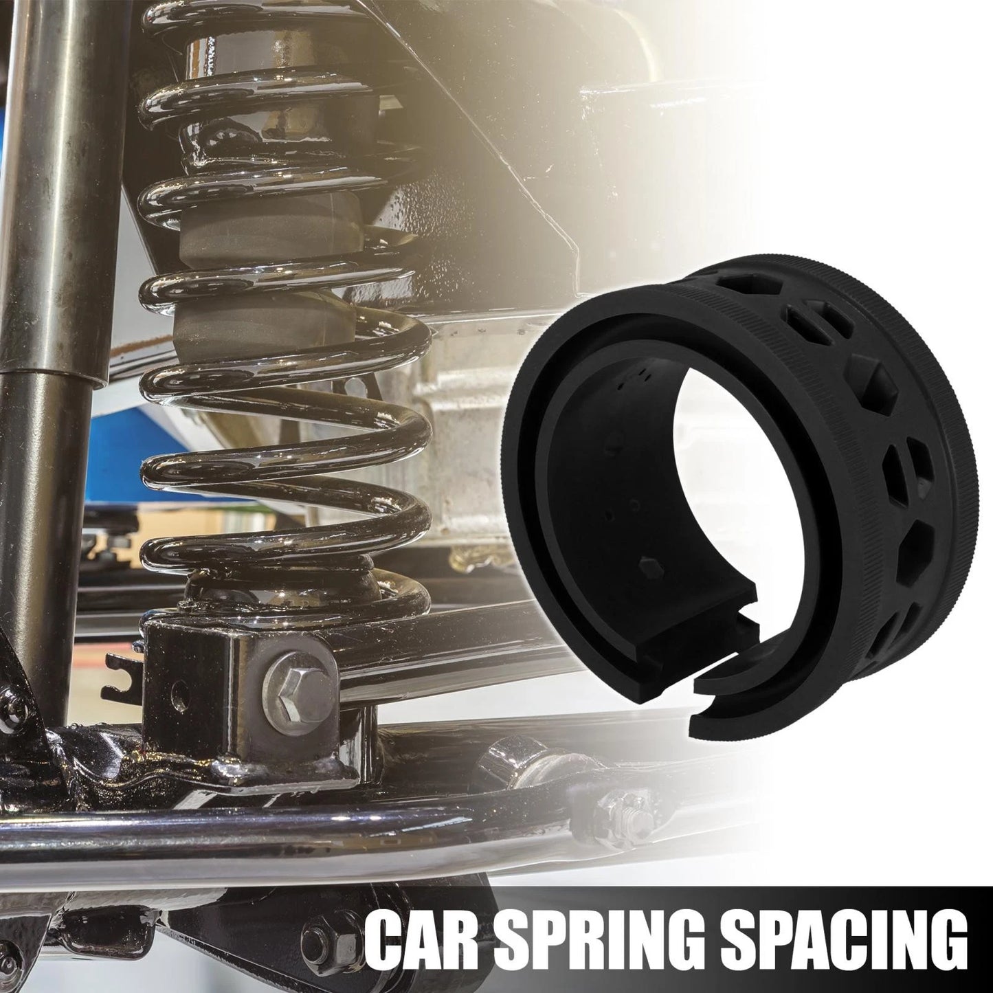 Black Universal A Type Coil Spring Rubber Buffer for Ford Chevy