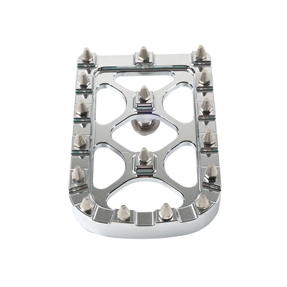 CNC Silver Brake Pedal Pad for Harley Softail Touring Electra Road Glide
