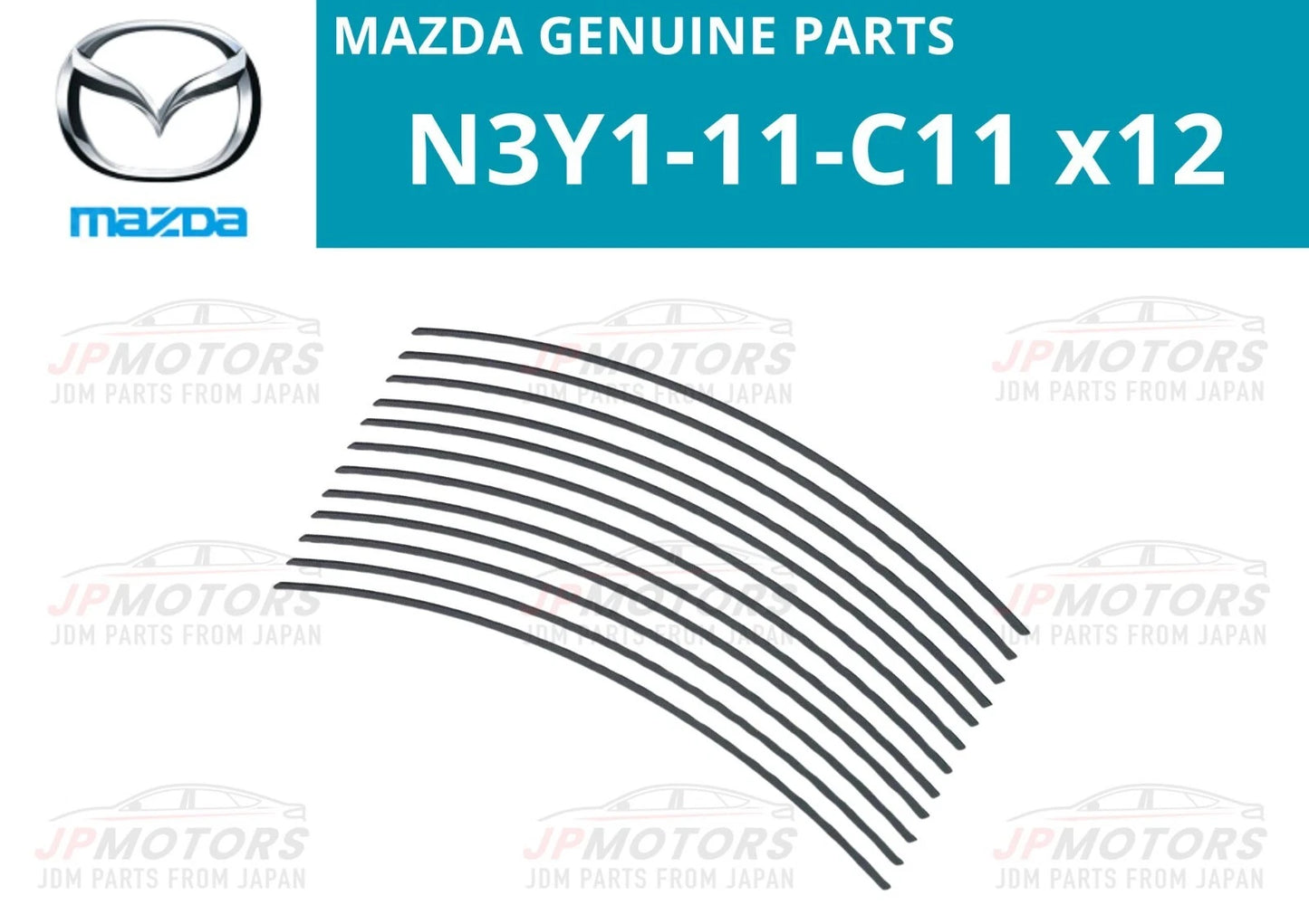 12 x Engine Rotor Side Seal for MAZDA RX-7 (1986–95)