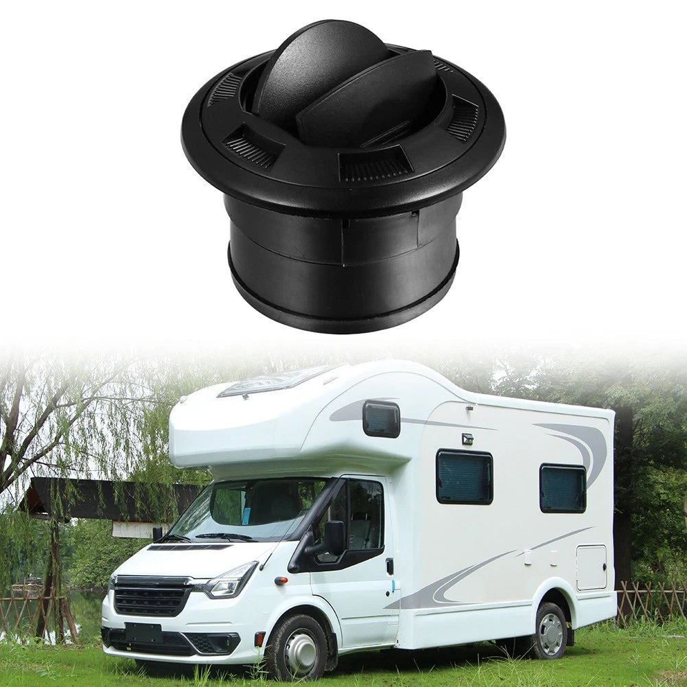 Rotatable Air Conditioning Vent 75mm Black for Webasto/Eberspacher Heater