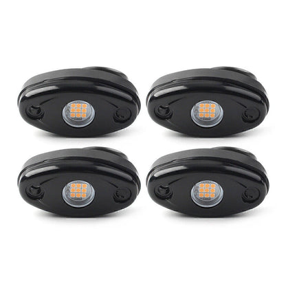 9W LED Yellow Rock Light Pods for JEEP Offroad Truck Underbody