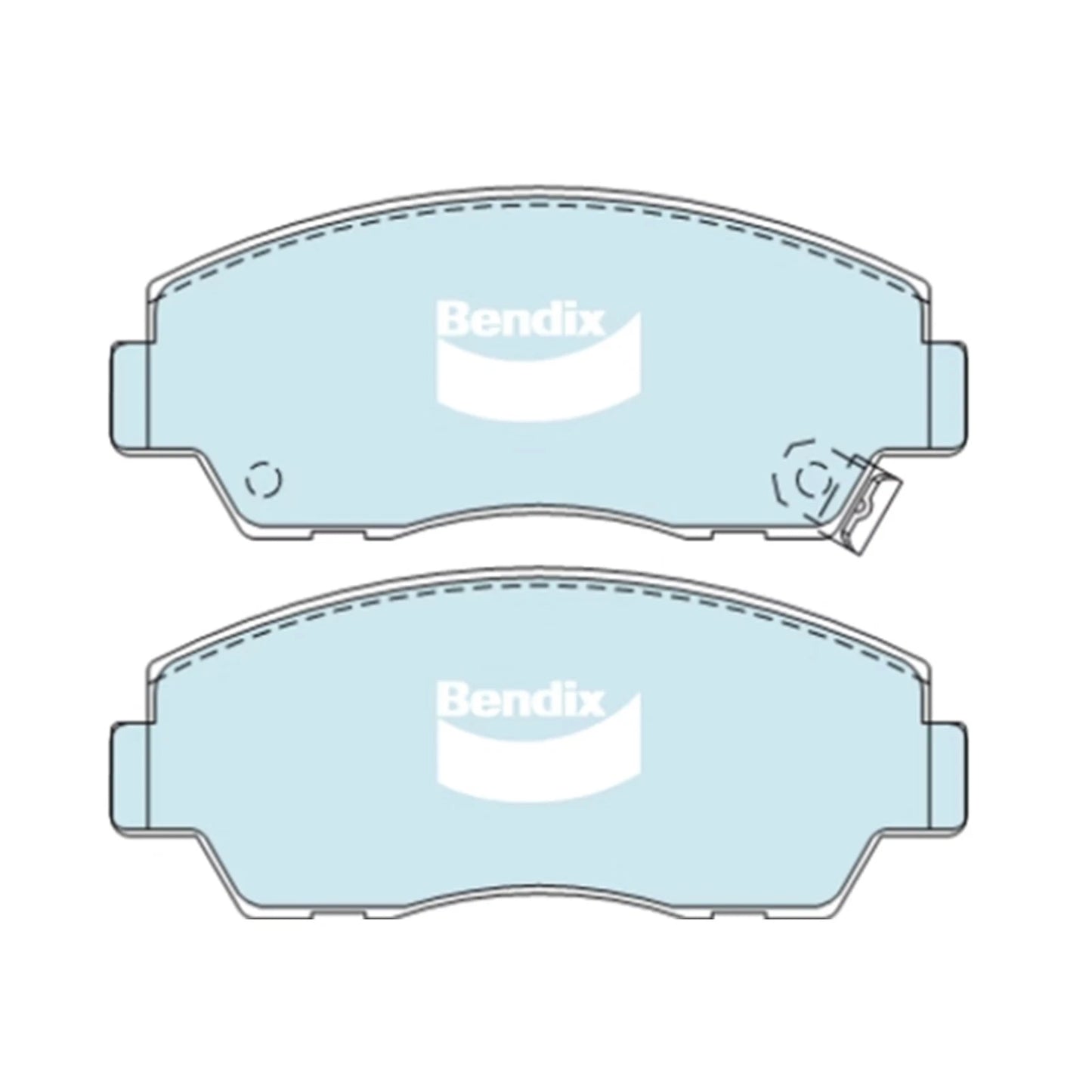 Front Disc Brake Pad Set 4WD for Mazda B2600 UF 2.6L AM G6 (1987-1996) Bendix