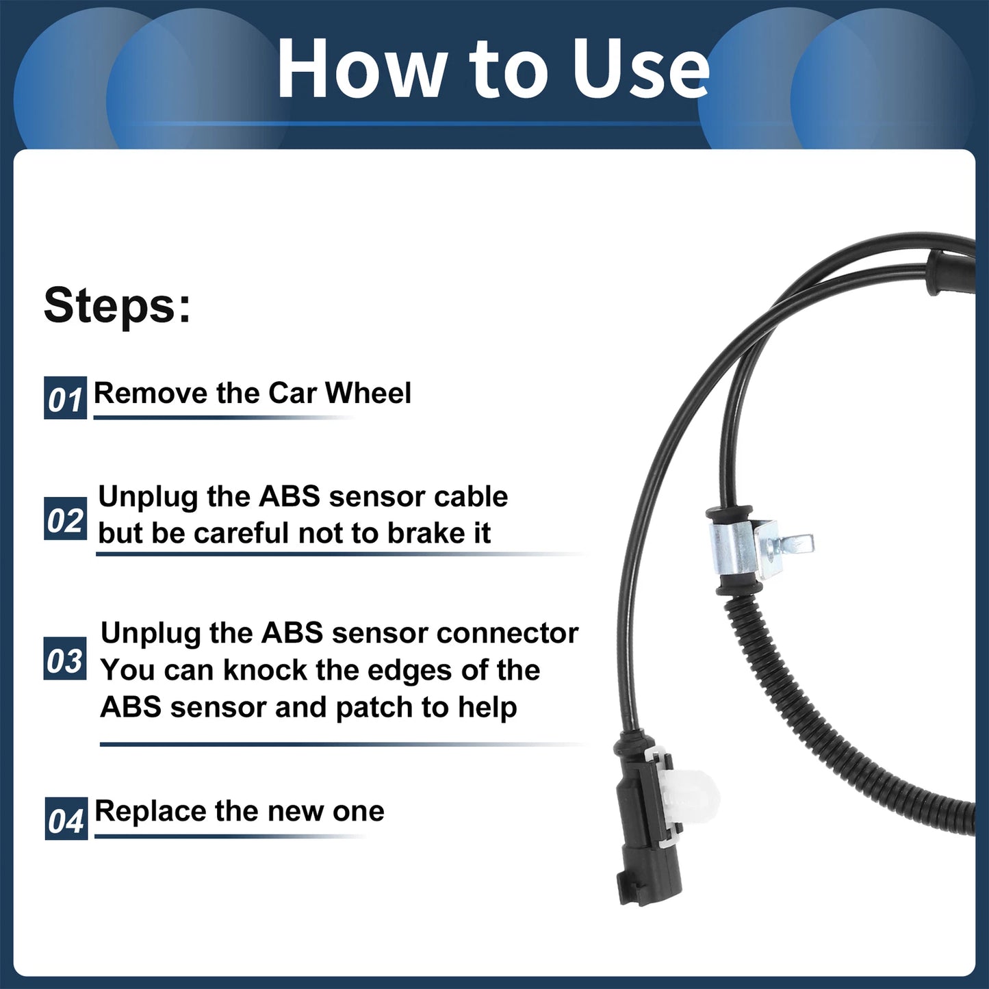 ABS Wheel Speed Sensor for Ford E-150 (2015-2023)