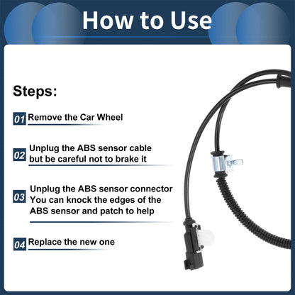 ABS Wheel Speed Sensor for Ford E-150 (2015-2023)