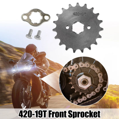 420 19T 20mm Front Engine Sprocket for Dirt Bike Mini Bike