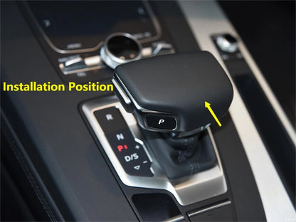 Matte Silver Gear Shift Knob Lid Cover Trim for Audi Q5 (2018-2022)