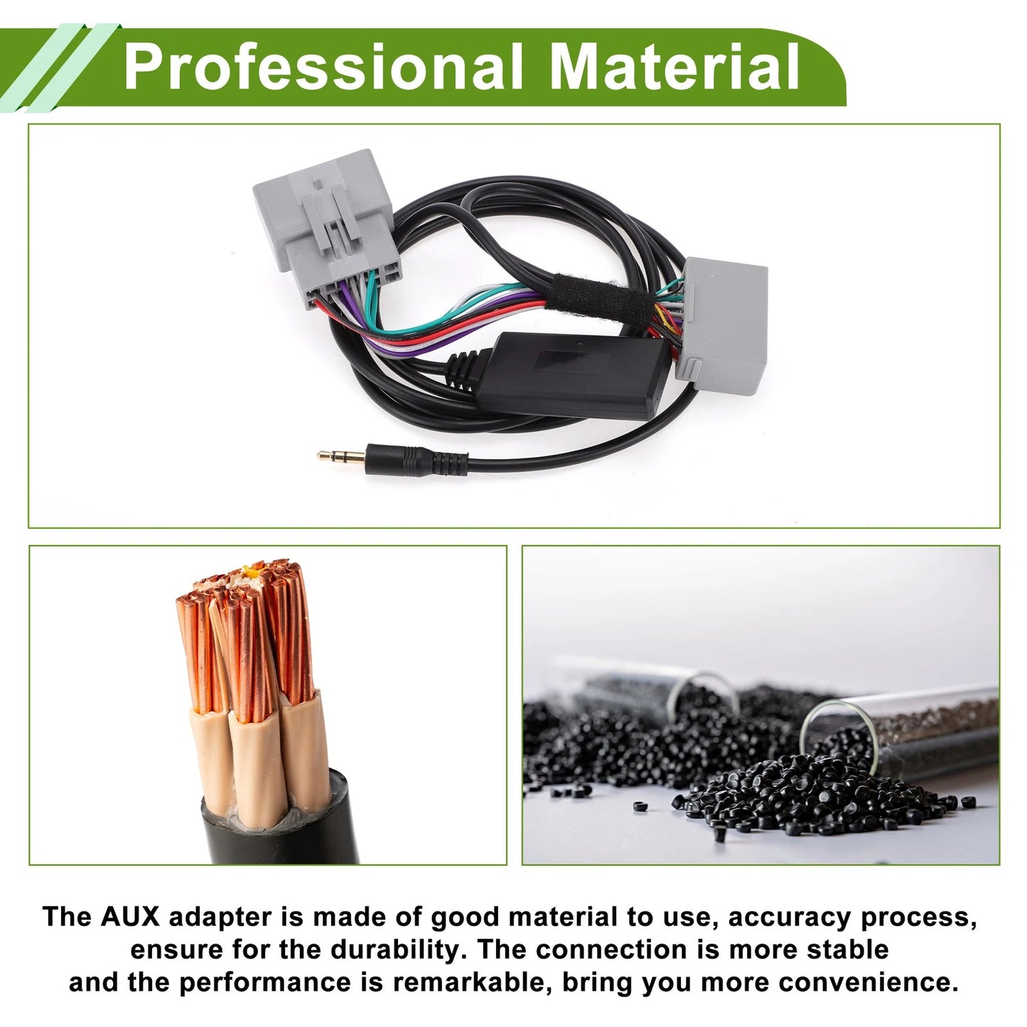Stereo Radio Bluetooth AUX Adapter Cable for VOLVO C30 C70 (2006-2013)