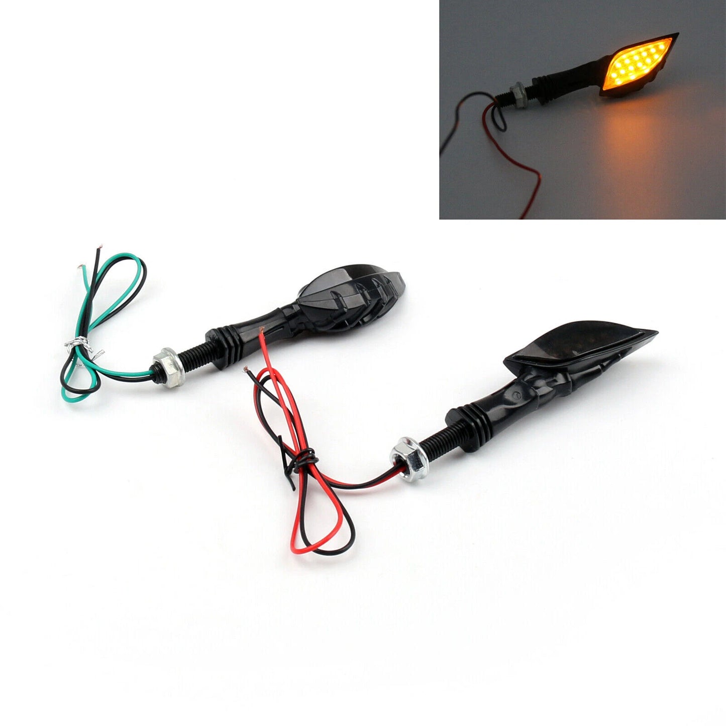 Black Skeleton Hand Turn Signals for Universal Motorcycle (No Year Specified)