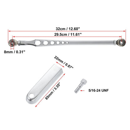 Motorcycle Lever Gear Shift Linkage 6-Hole Silver Tone for Harley Davidson