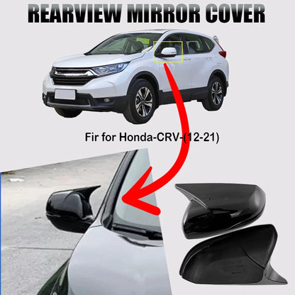 Glossy Black Side Rear View Mirror Cover Caps for Honda CR-V (2012-2021)