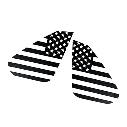 2 x Black Rear Window Flag Stickers for Toyota RAV4 (2019-2021)
