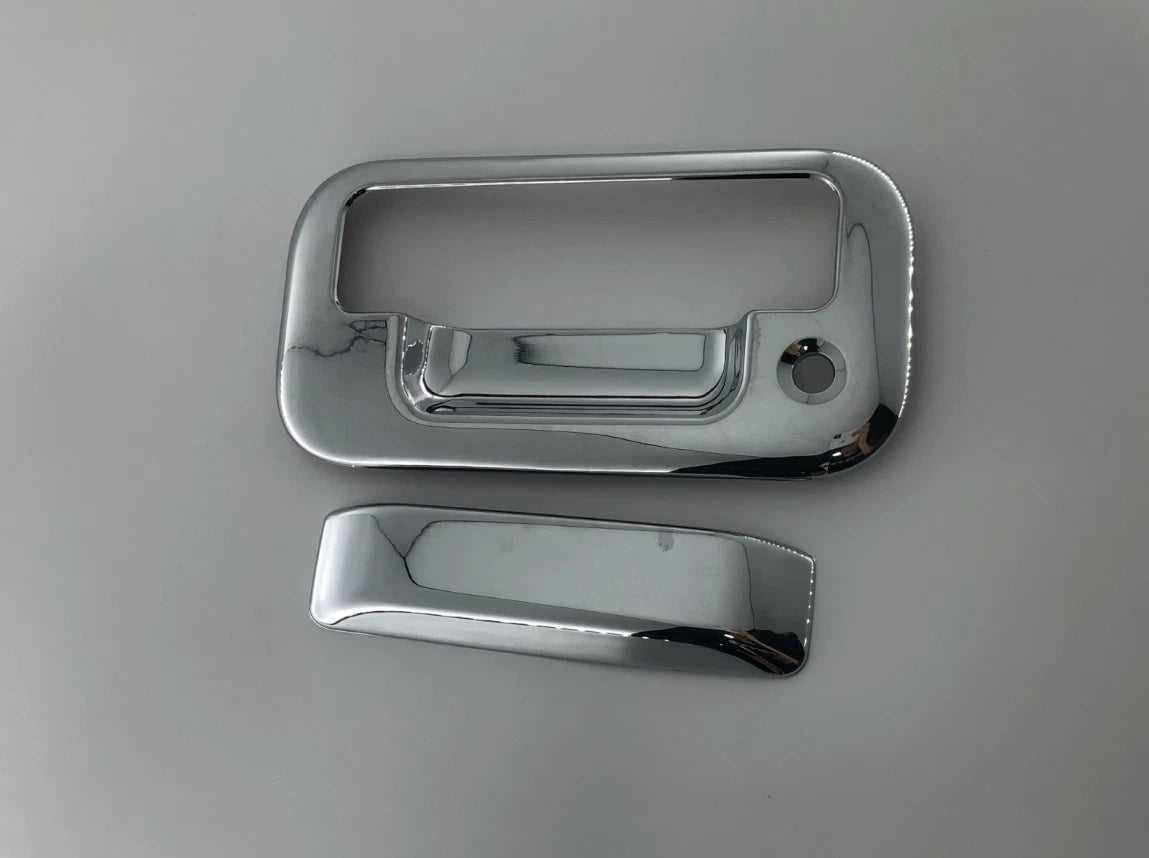 Rear Chrome Tailgate Handle Bowl Lid Cover Trim for Ford F-150 (2004-2014)