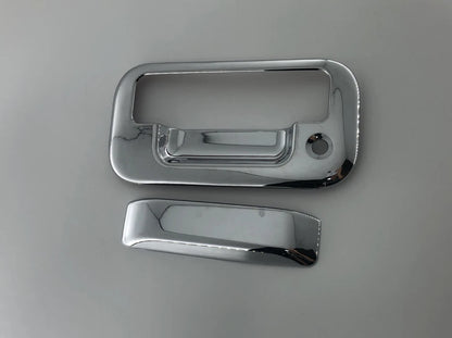Rear Chrome Tailgate Handle Bowl Lid Cover Trim for Ford F-150 (2004-2014)