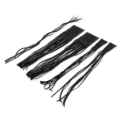 Black Handlebar Grip Tassel W/ Clutch Lever Fringe Covers for Motorcycle