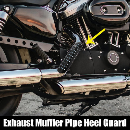 Exhaust Heat Shield Curved with Hole Pipe Shield for Harley