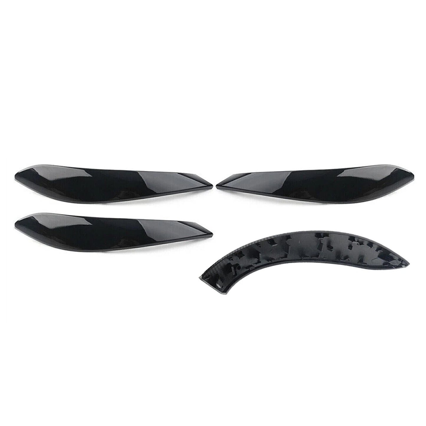 4 x Black Inner Door Handle Covers for BMW 3/4 Series (2013-2018)