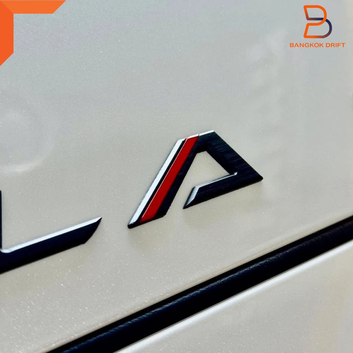 3D Acrylic Logo Emblem with Silver Red Trim for Toyota Corolla Cross (20-25)